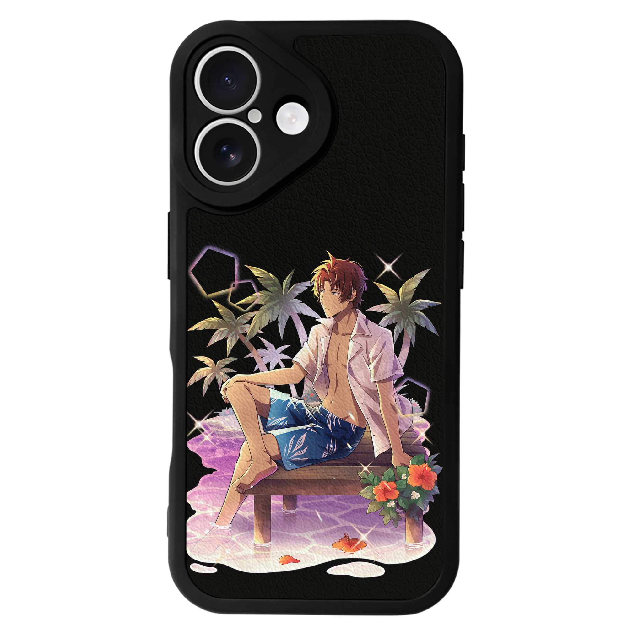 （画像用） 文豪ストレイドッグス Bungo Stray Dogs 【iPhone 16シリーズ対応】シリコンスマホケース（レザー調） 材質：シリコン